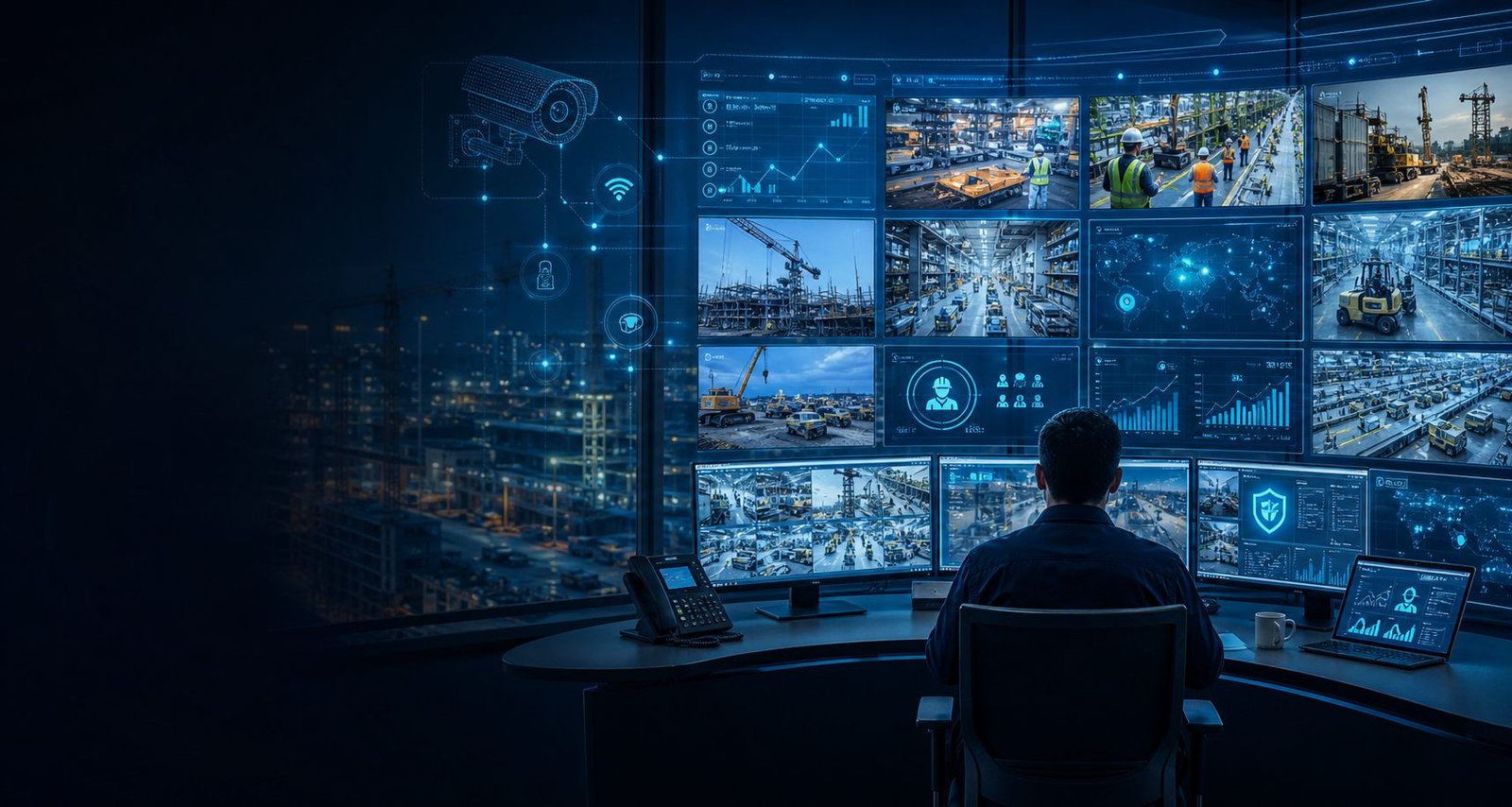 AI command center with monitoring dashboards